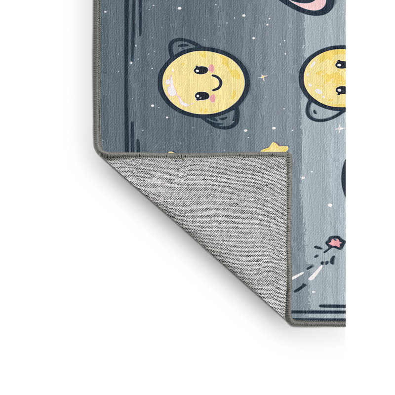 Tapis lavable pour enfants Zoomie Space Planets Astronauts_Space019, Rectangulaire 2 pi x 3 pi