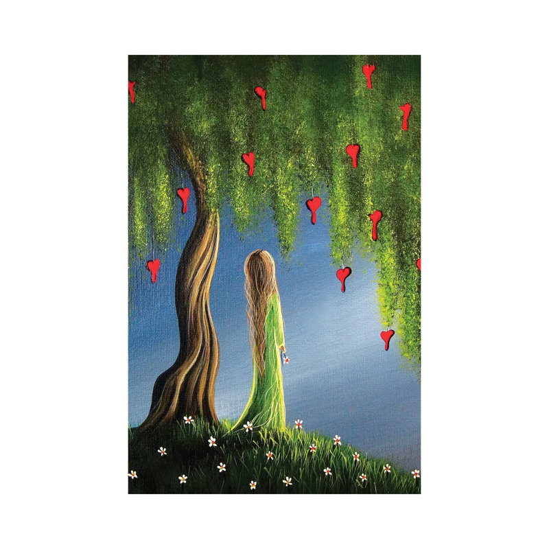 Night Of The Bleeding Hearts II by Moonlight Art Parlour - Print on Canvas, Wrapped Canvas