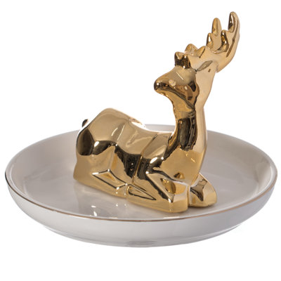 Ceramic Trinket Dish + Figurine Included