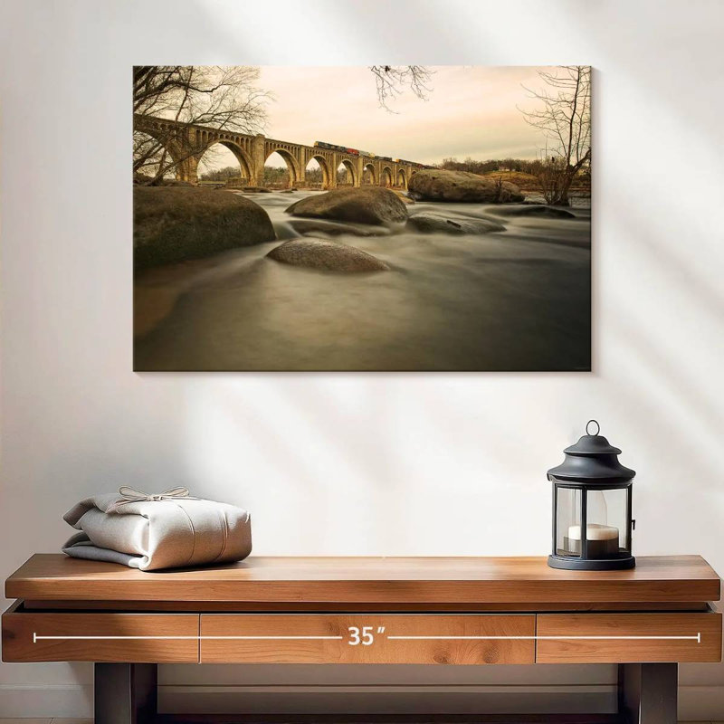 Nicci Train Over James River, 16" H x 24" W