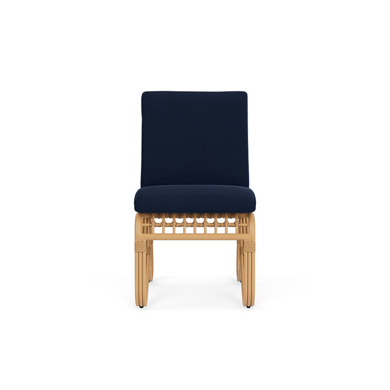 Riviera Outdoor Dining Side Chair, Decorline Navy
