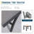 Chambray Patio Aluminum Chaise Lounge Chairs With Phifertex Sling Fabric And Teak Top Side Table
