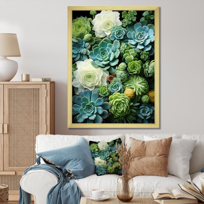 Chataignier " Green Succulents Serenity Garden I "
