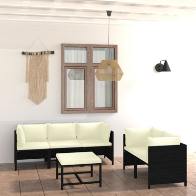Aighleigh 23.6'' Wide Square Patio Sectional Set with Cushions