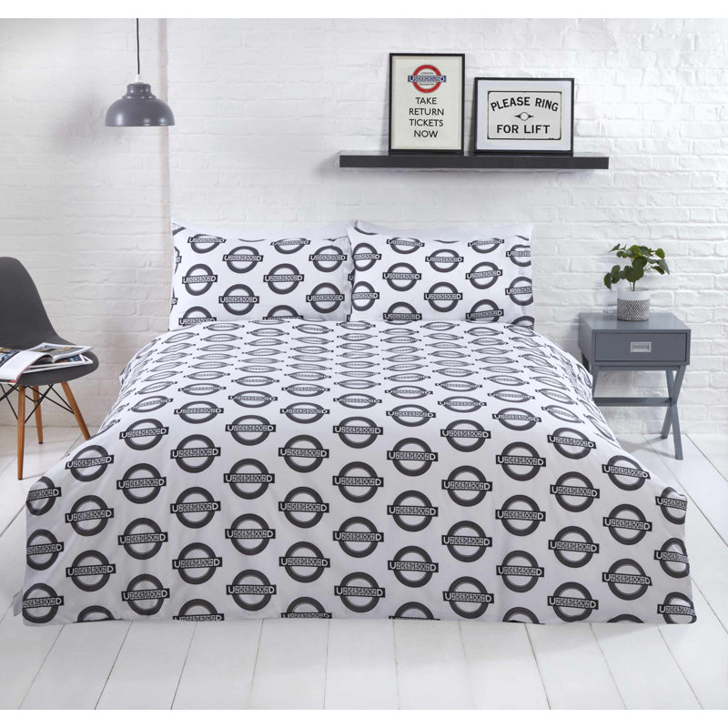 Ghantoli No Pattern Duvet Cover Set with Pillowcases, Kingsize - 2 Standard Pillowcases