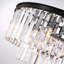 Lustre en cristal de luxe moderne à 4 niveaux réglable pour la salle à manger