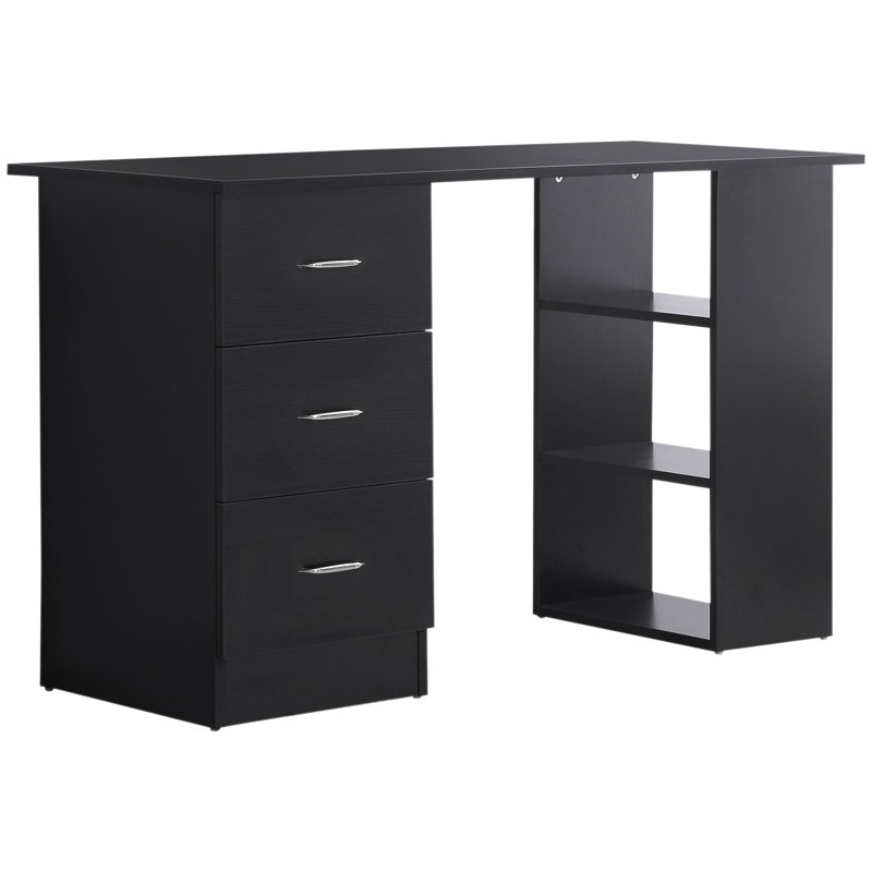 Computer Desk, Dark Grey/Dark Grey
