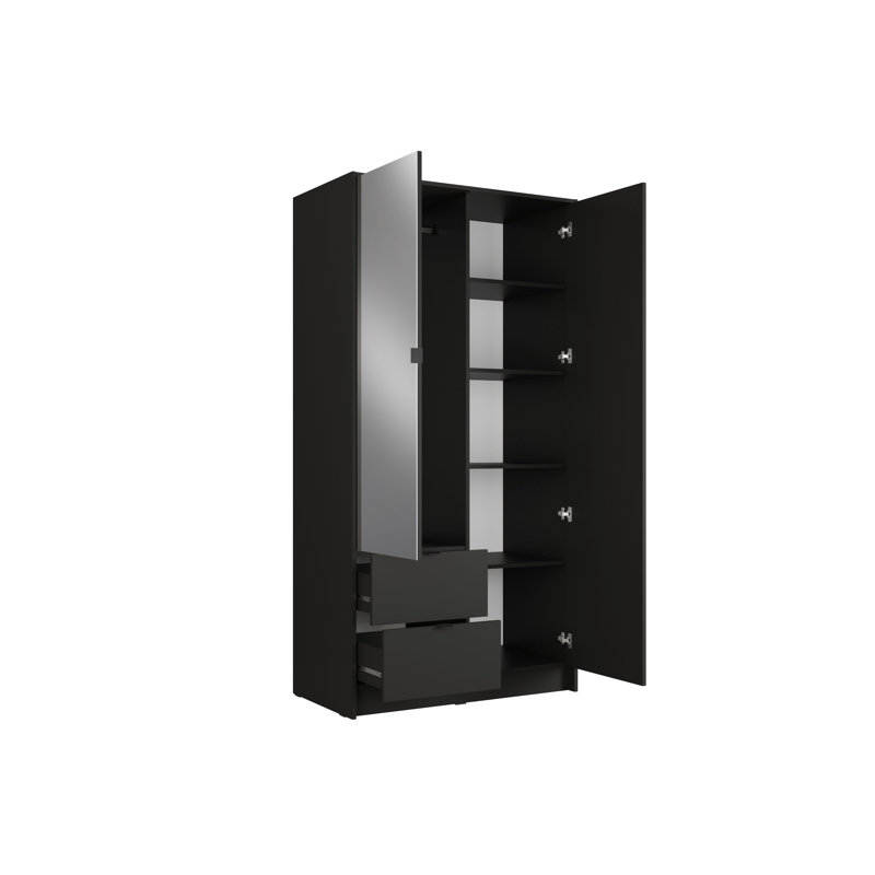 Laminate Wardrobe, Black