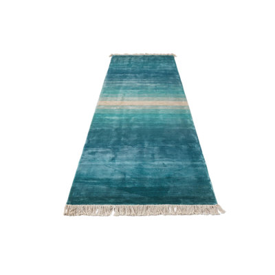 Tapis de couloir turquoise Judy