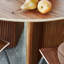 Atwell Round Walnut Wood Dining Table