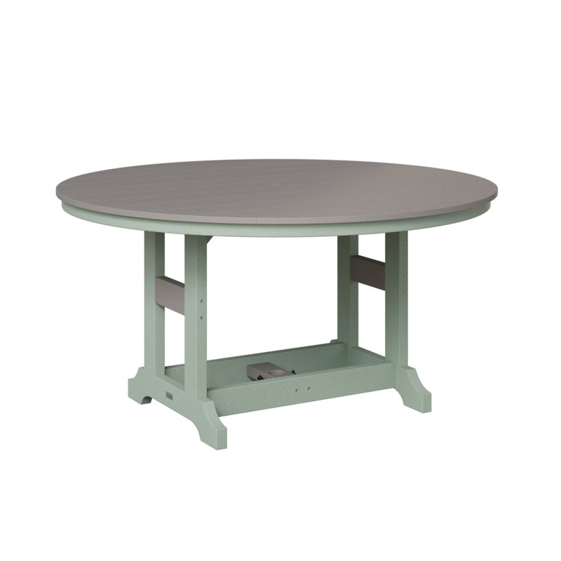 Table de bar ronde Berlin Classic, Écume de mer, écume de mer, Gris clair