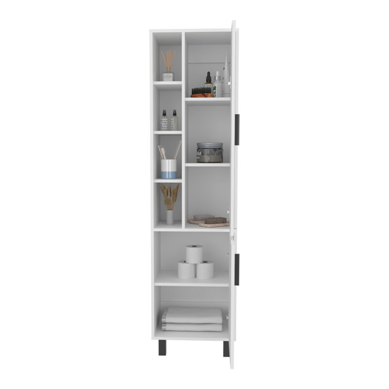 Delta Storage Cabinet, Bathroom, White