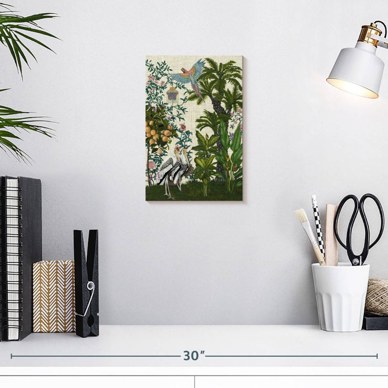 Brampt Paradis Chinoiserie II, H 12 po x l 8 po
