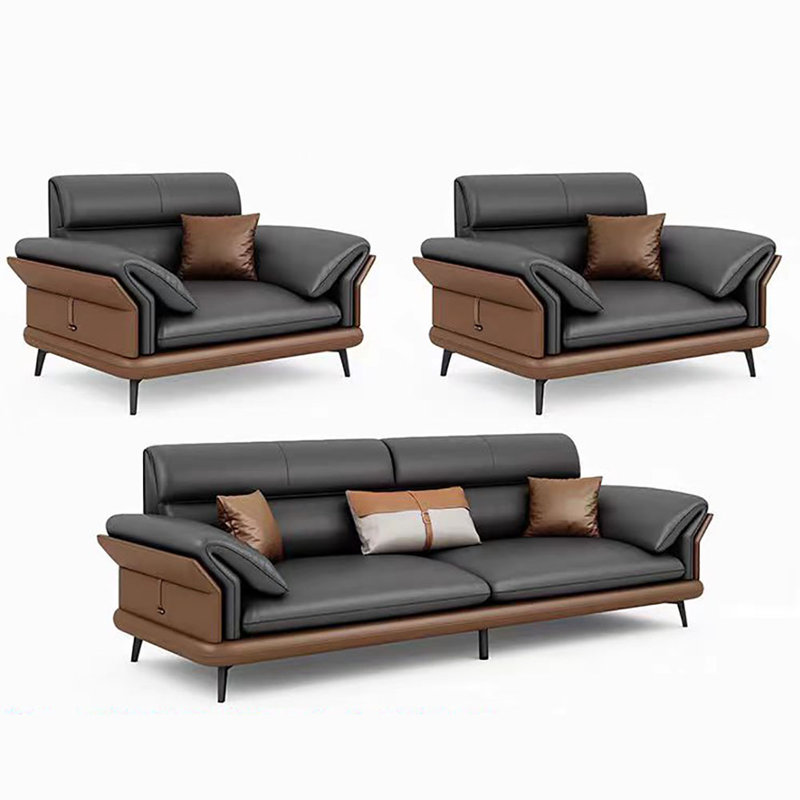 Italian style simple business reception sofa set