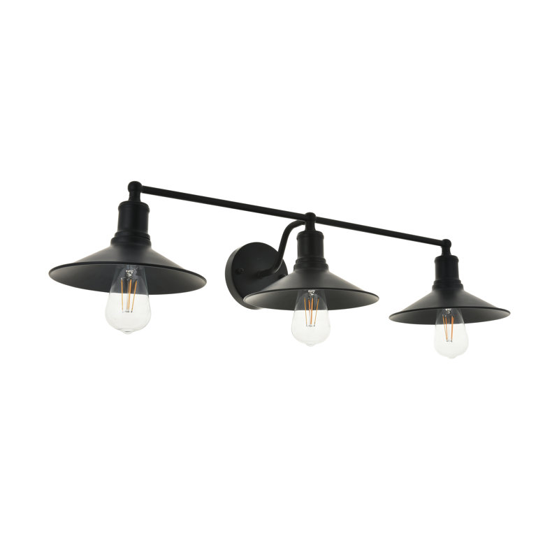 Éclairage pour salle de bain 3 lumières à intensité variable Elborough, Chrome, H 5,8 po x l 33,1 po x P 33,1 po