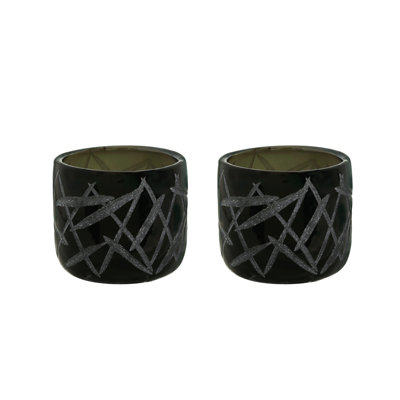 Glass Tabletop Votive Holder Set