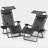 Mobarkar Outdoor Folding Zero Gravity Recliner Lounge Chairs with Adjustable Canopy Shade, Headrest-772693834