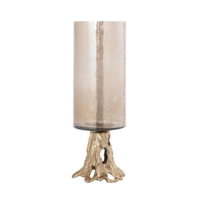 Glass Tealight Holder, 37cm H x 13cm W x 13cm D
