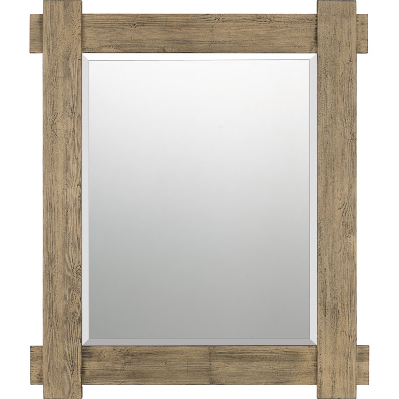 Thomasson Wood Flat Wall Mirror