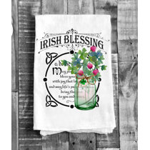 Caroline's Treasures Wdk4905wtkt Black Shih Tzu St. Patrick's Day White Kitchen Towel Set of 2 Dish Towels, 19 x 25 inch