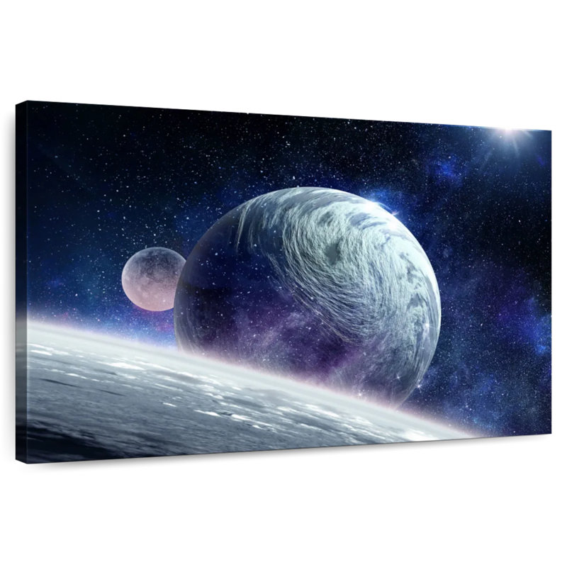 Oberle Cosmic Planet Pluto, 32" H x 48" W