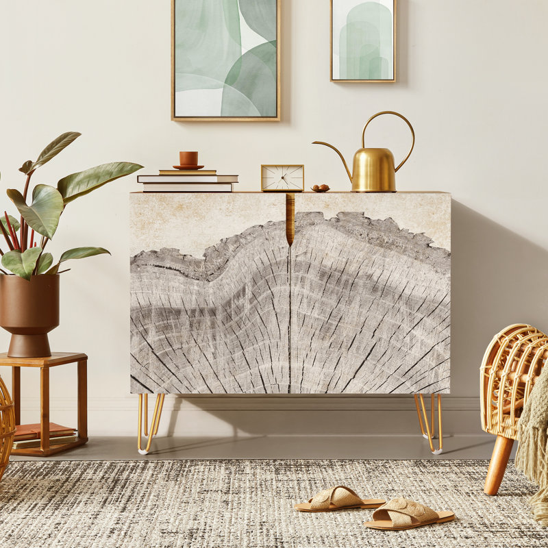 35'' Sideboard, Tree Ring Gray