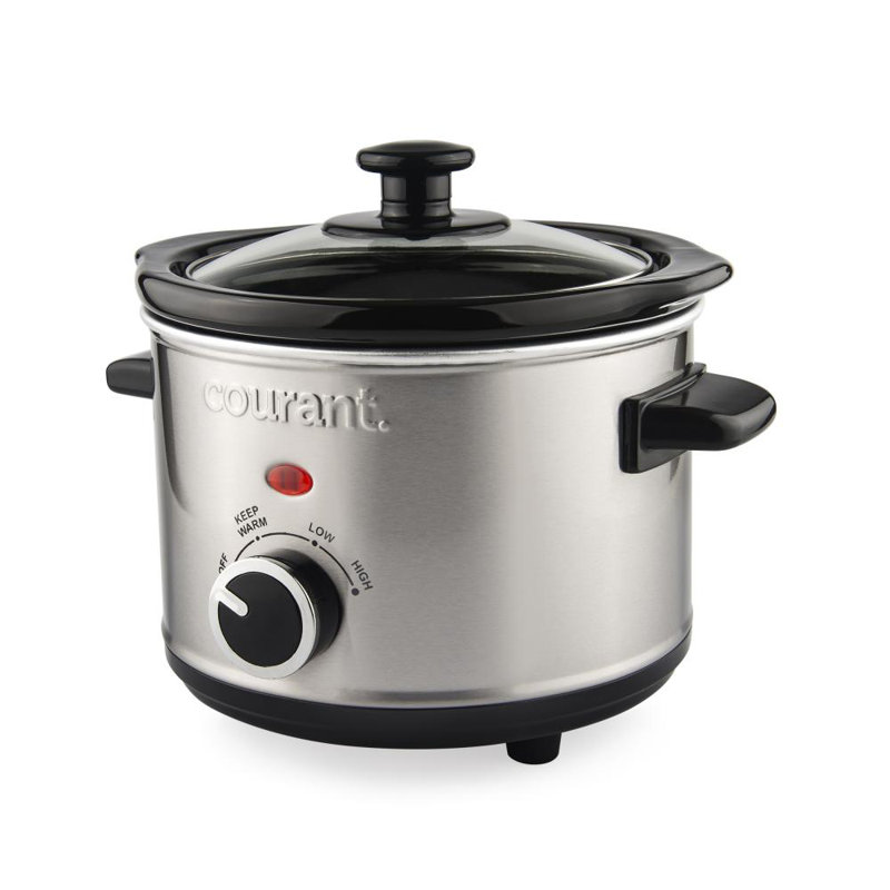 Courant 1.5 Qt Brushed Stainless Steel Slow Cooker