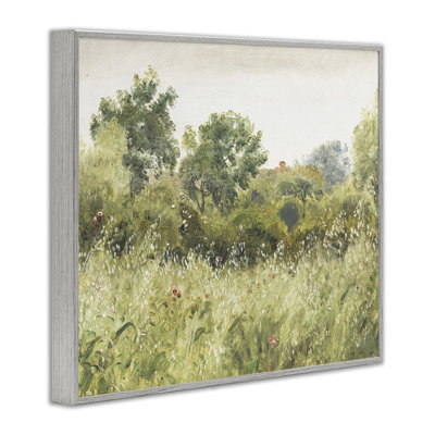 Vintage Trees And Fields Framed Giclee, design by Leah Straatsma