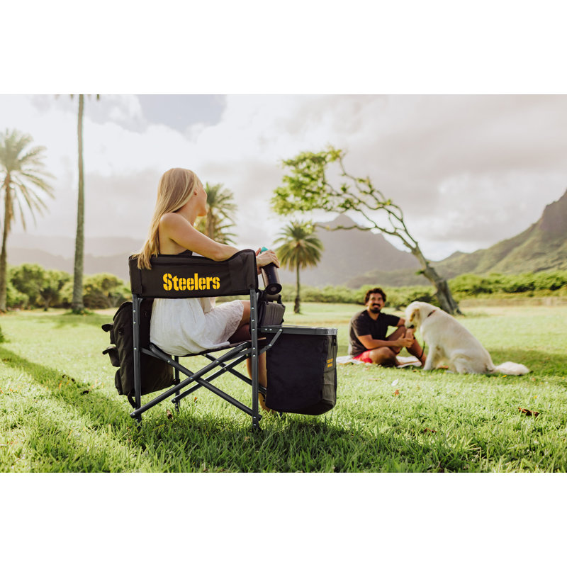 NFL Fusion Camping Chair, Black, Pittsburgh Steelers