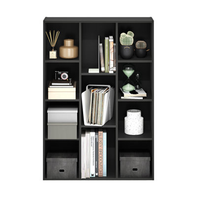 Moniece 11-Cube Reversible Open Shelf Bookcase