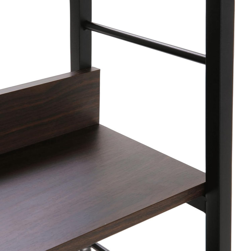 Présentoir à 5 niveaux 59" H x 28" L, Noyer / noir