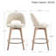 Tabouret de comptoir pivotant 26,8 po Wylee-477407159