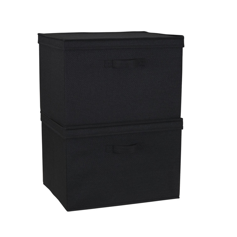 Household Essentials Wide Storage Box Fabric Bin