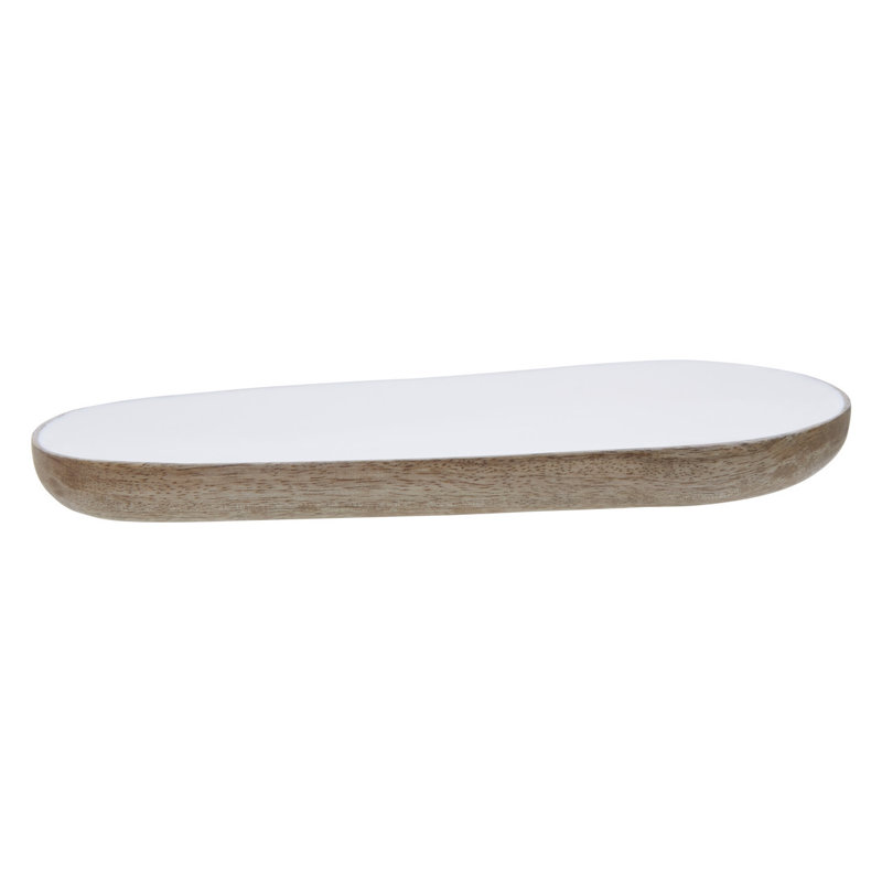 Gracie Oaks Moncada Wood Platter, 2cm H x 25cm W x 11cm D