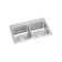 Celebrity 43" L x 22" W Double Basin Drop-in Kitchen Sink