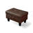 Multi-Functional Brown Faux Leather Ottoman with Hidden Storage Compartment-1418637420