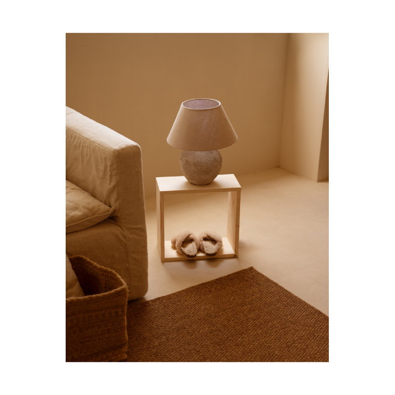 Saura Bookshelf 38, (1 Shelf) 15"H x 16"W x 8"D, Beige