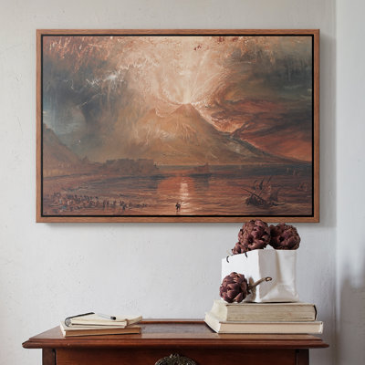 Vesuvius in Eruption, c. 1817-J.M.W. Turner-Framed Gallery Wrapped Canvas