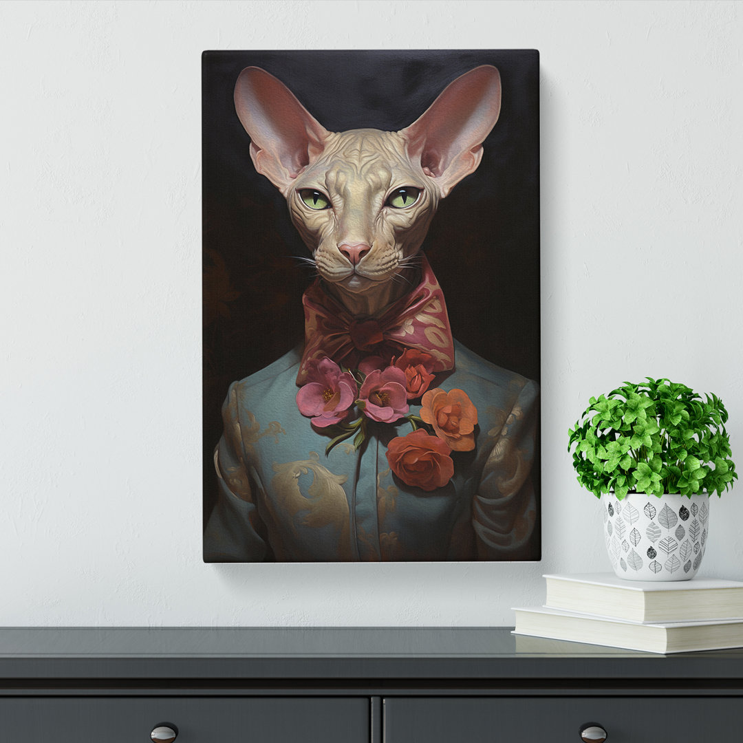 Sphynx Cat Orphism - Wrapped Canvas