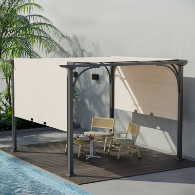 Marjorie 3m x 3m Metal Pergola