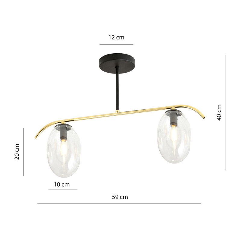 Linndale 2 - Light Kitchen Island Chandelier, Transparent