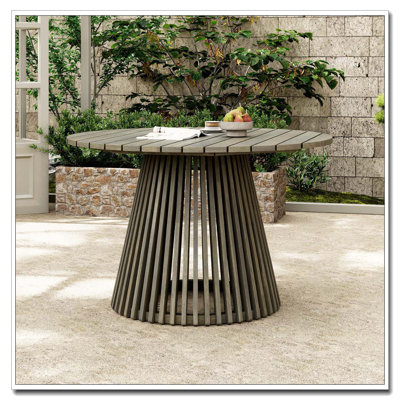 Outdoor Acacia Wood Patio Dining Table,
