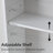 FRALIMK Bathroom Wall Mount Storage Cabinet Single Door with Adjustable Shelf-1022425309