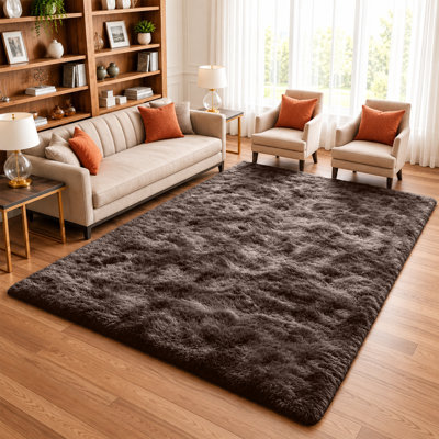 Machine Tufted High Pile Shag Area Rug(Ultra Soft & Fluffy)