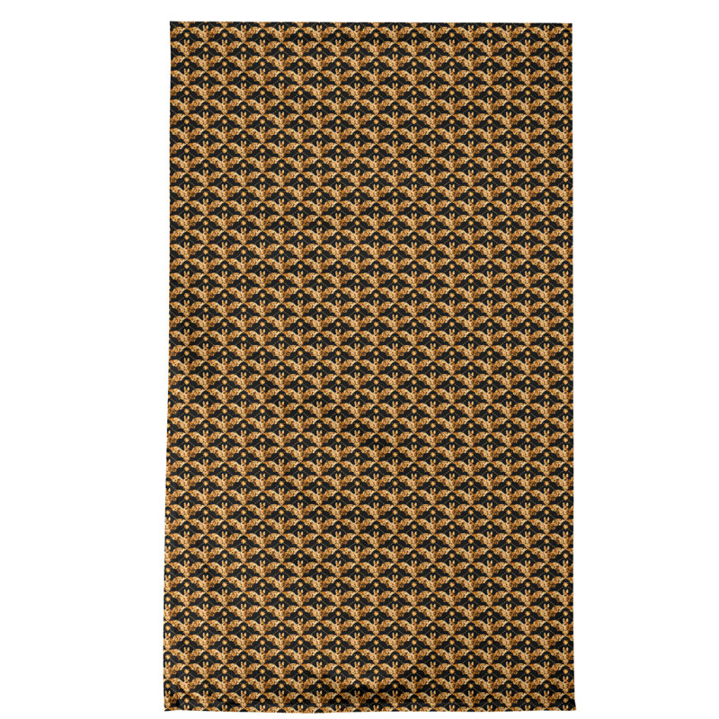 Waffle Textured Tea Towel – Festive Bats Print, Soft Poly Twill, Hemmed and Absorbent, Poly Twill