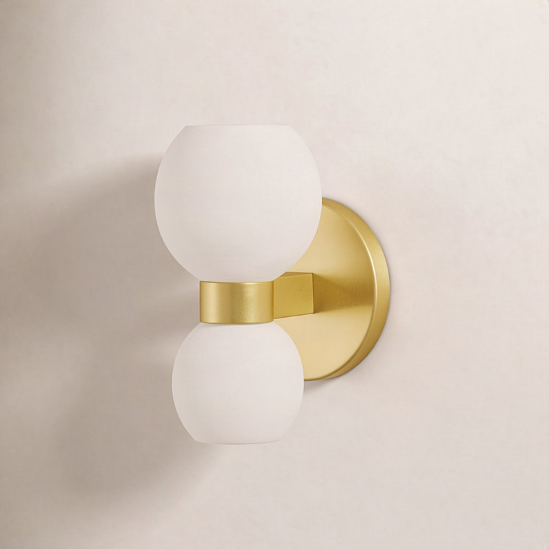 Single Sconce, Burnished Brass