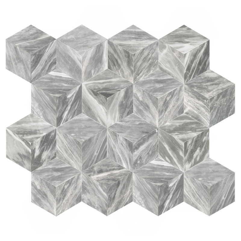 Carrelage en marbre Water-Jet, Gris