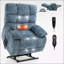 Fauteuil inclinable Power Lift avec moteur double, massage thermique et positionnement infini
