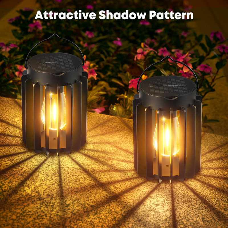 Solar Lanterns Outdoor Hanging, Upgraded Bright Waterproof Lantern For Outside, Over 12hrs Powered Lights For Garden, Yard, Patio Decor