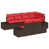 Structure brune / coussin rouge est en rupture de stock sélectionné